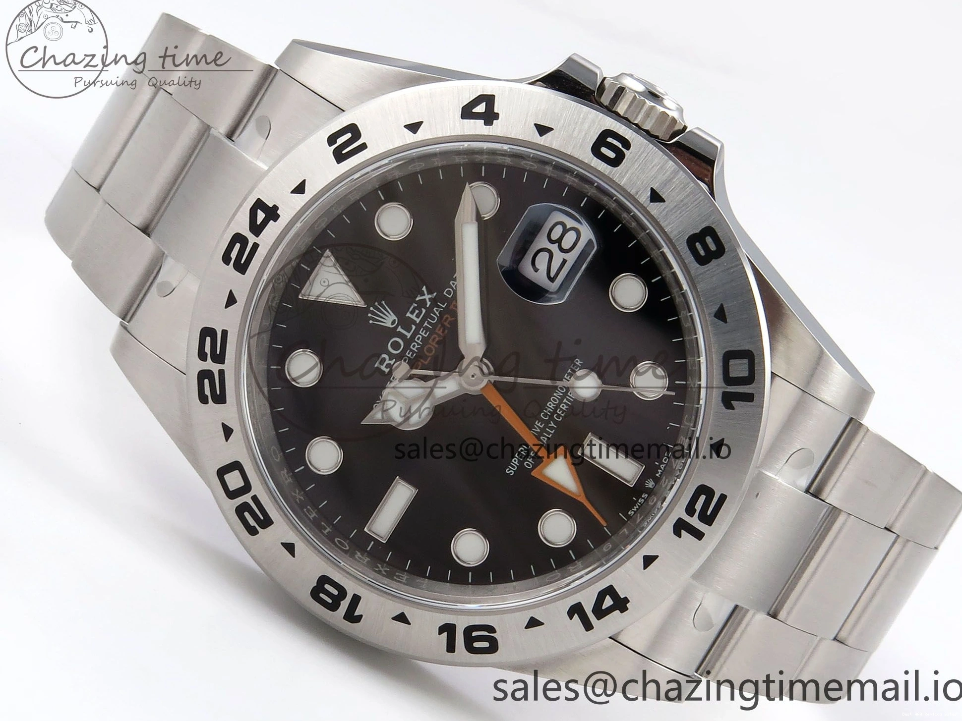 AAA Replica Watches Clean Bracelet 226570 1:1 SS II Upgraded 42mm CHS Best Black Edition Dial Explorer DD3285 904L on 1091 0119